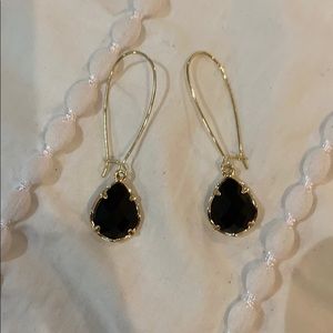Kendra Scott Black & Gold Dangle Earrings!